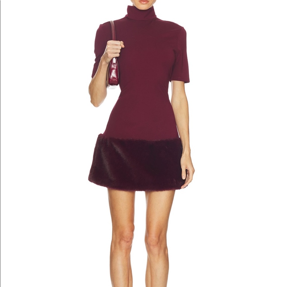 Camila Coehlo burgundy mini dress size Xs